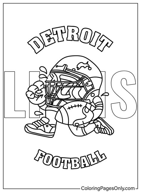 18 Detroit Lions Coloring Pages - ColoringPagesOnly.com