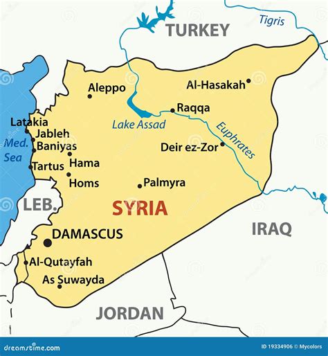 Syria Map Royalty-Free Stock Photo | CartoonDealer.com #52563753