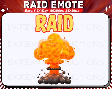 Raid Emote, Hype Emote, Twitch & Discord Emotes, Streamer Gift, Streaming Mascot, Static Emote ...