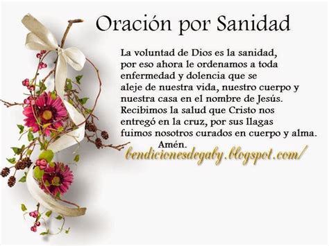 Oraciones Para Enfermos | Pinterest