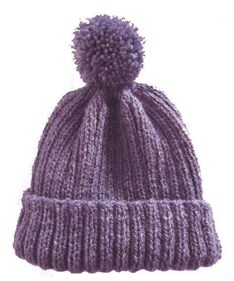 Pom Pom Hat. PDF Knitting Pattern. - Etsy