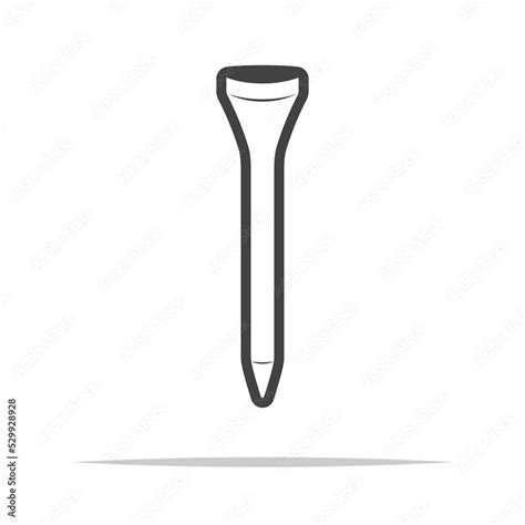 Golf tee icon transparent vector isolated Stock Vector | Adobe Stock