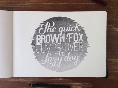 The quick brown fox collection - Hand lettering | Behance