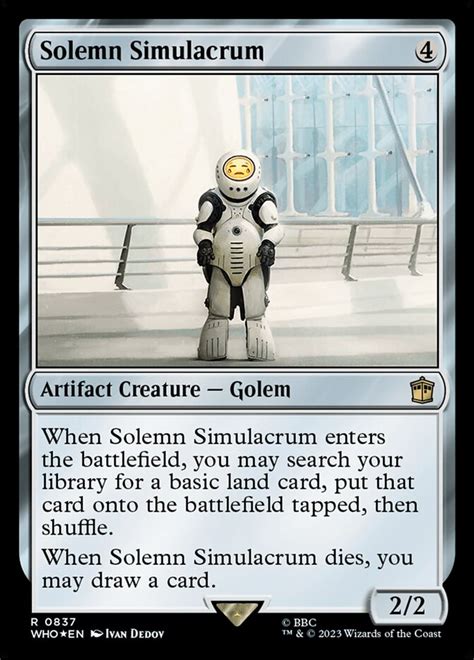 Solemn Simulacrum - Doctor Who - MTG Print