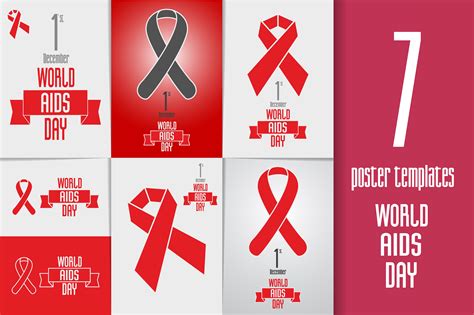 World AIDS day poster templates ~ Brochure Templates ~ Creative Market