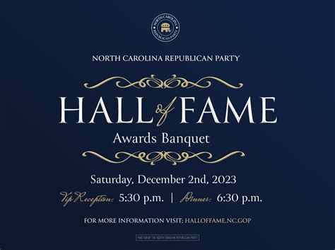 2023 Hall of Fame Awards Banquet - North Carolina Republican Party