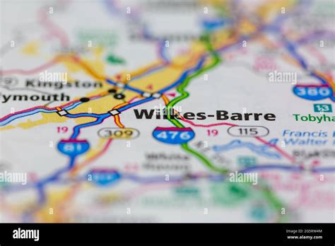 Wilkes barre on a map hi-res stock photography and images - Alamy