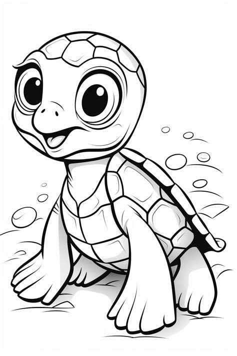 Baby sea turtle coloring page – Artofit