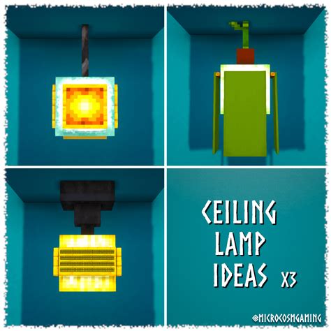 Some Simple Ceiling Lamps : r/Minecraft