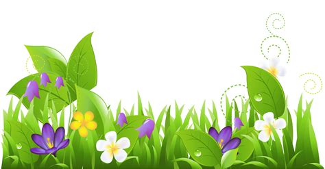 Grass and flowers clipart clipart clipart | Grass clipart, Flower clipart, Clip art