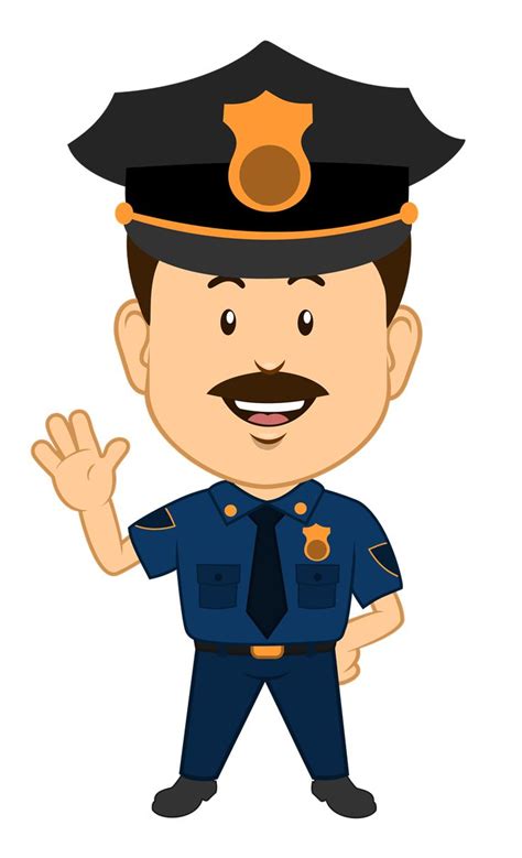 Free Cute Cartoon Police Officer Clip Art | Cartoon clip art, Police ...