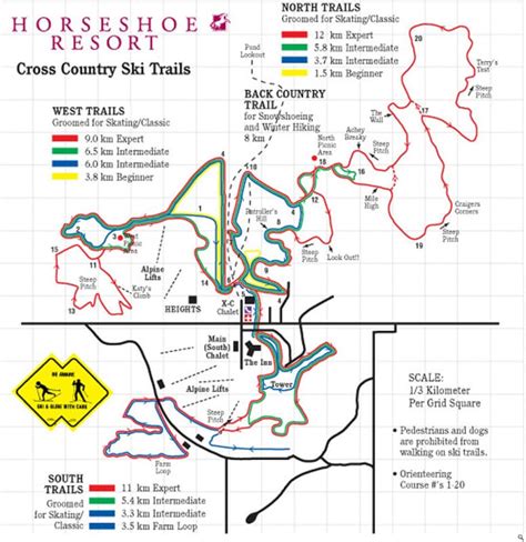 Horseshoe Resort XC Trail Map | Liftopia