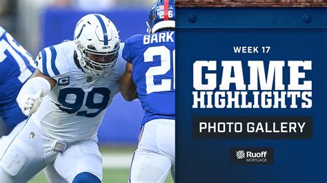 Game Highlights: Colts at Giants, Week 17