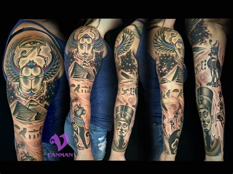 Egyptian tattoo - Visions Tattoo and Piercing