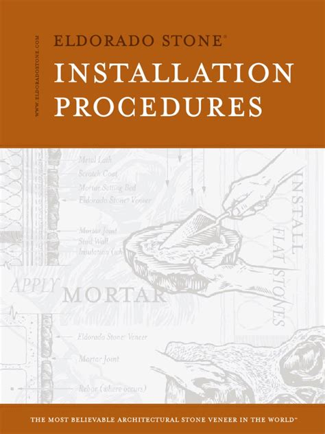 Eldorado Stone Installation Procedures | PDF | Framing (Construction ...