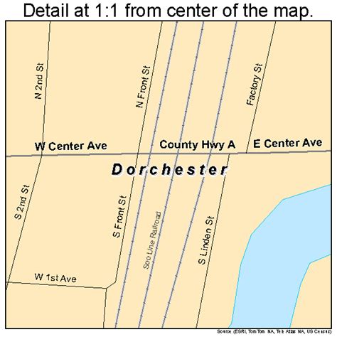 Dorchester Wisconsin Street Map 5520450