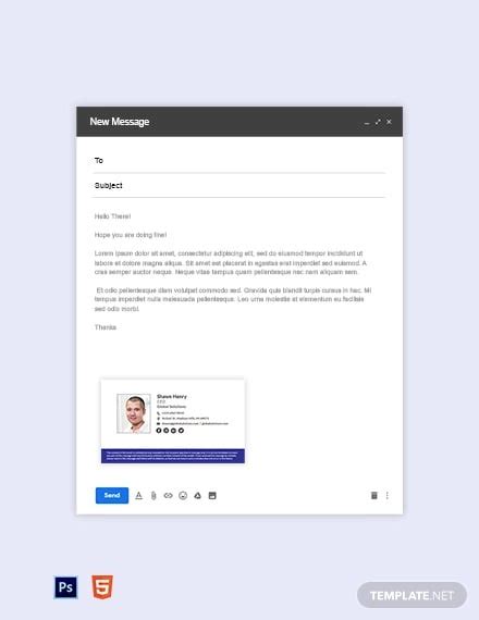 32+ Gmail Signature Templates - Samples, Examples & Format!