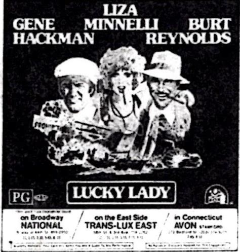 Lucky Lady (1975) | Lucky ladies, Liza minnelli, Burt reynolds