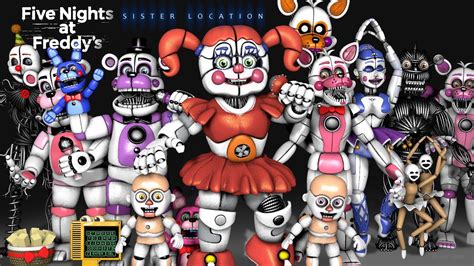 Fnaf sister location nuit 4 - YouTube