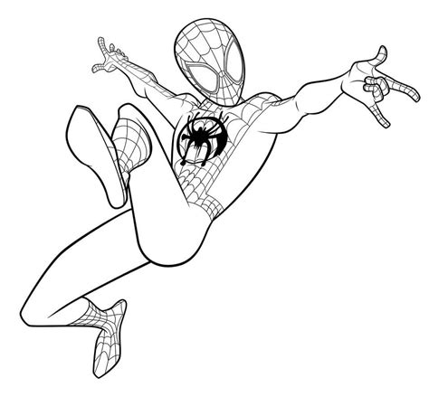 Spider Man Miles Morales Coloring Page - Free Printable Coloring Pages ...