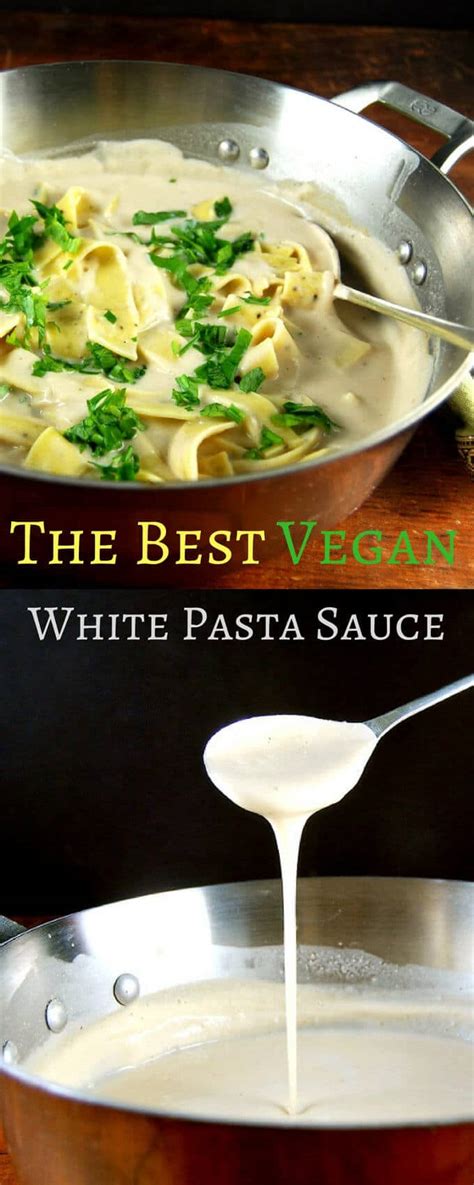 The best vegan white pasta sauce. Ever. • Holy Cow! Vegan Recipes