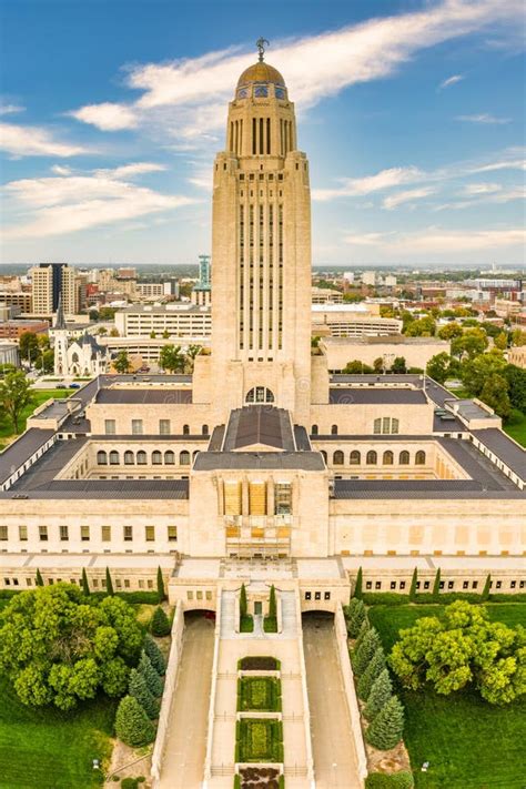 Nebraska State Capitol, in Lincoln, Nebraska Stock Image - Image of ...