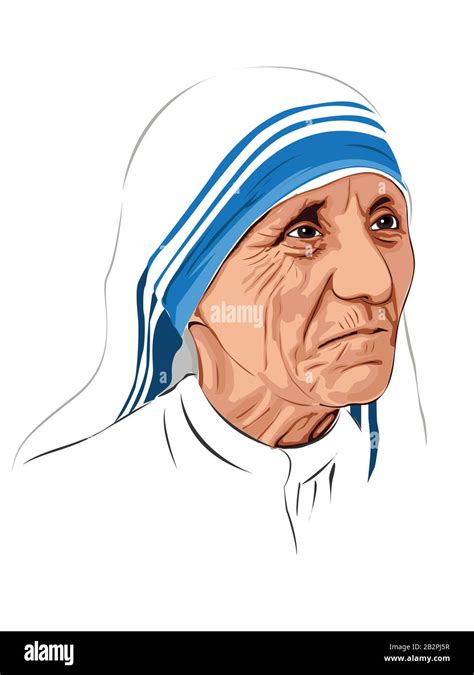 Mutter Teresa, die heilige Teresa war eine albanisch-indische, römisch ...