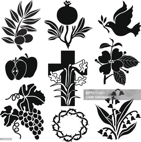 Christian Symbols From Nature High-Res Vector Graphic - Getty Images