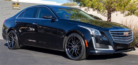 20 inch Staggered Variant Krypton Super Black Chrome on a 2019 Cadillac ...