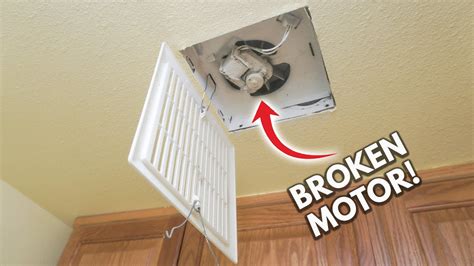 How To Replace And Install Broken Bathroom Exhaust Fan Motor | Easy DIY ...