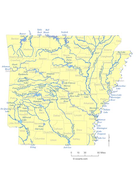 Arkansas’ Rivers and Lakes - CCCarto.com