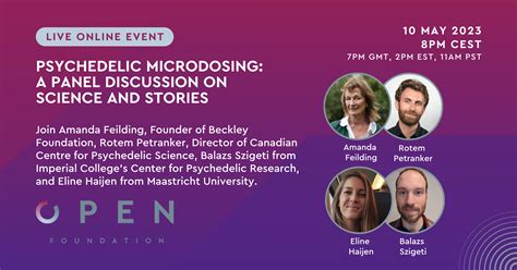 Psychedelic Microdosing: A Panel Discussion on Science and Stories - OPEN Foundation