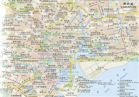 新加坡地图地形版_新加坡地图查询