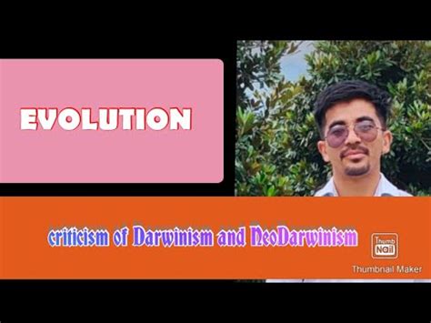 LECTURE3 CRITICISM OF DARWINISM AND NEODARWINISM.. - YouTube