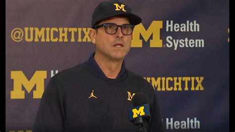 WATCH: Jim Harbaugh discusses Ohio State-Michigan game in weekly press ...