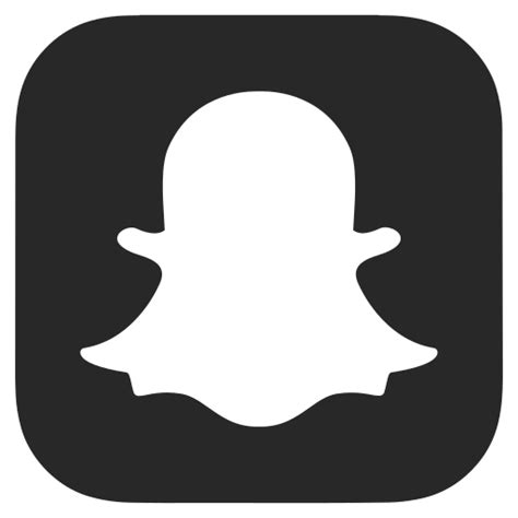 Black Snapchat Logo Png Transparent Background