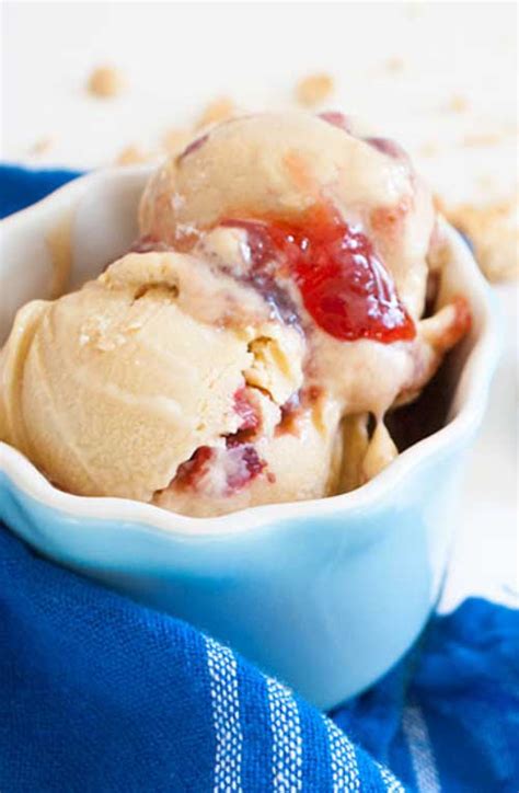 Peanut Butter and Jelly Ice Cream Recipe - Flavorite