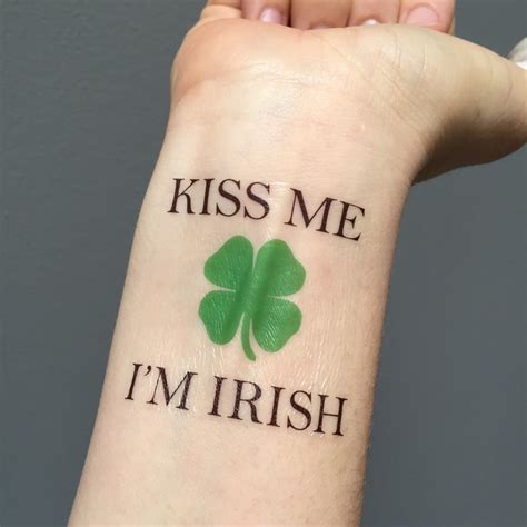 St. Patrick's Day Tattoo St Patricks Day St. - Etsy