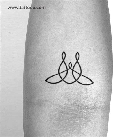 Family Unity Symbol Temporary Tattoo - Set of 3 – Tatteco