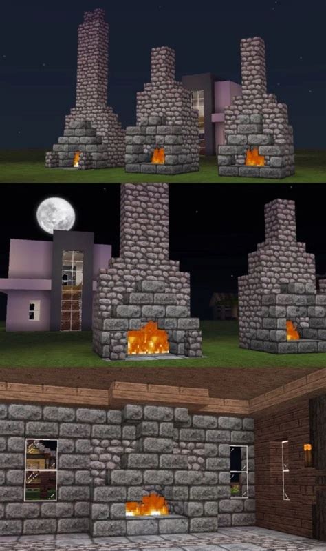 Chimeneas #minecraft | Diy minecraft, Minecraft designs, Minecraft houses