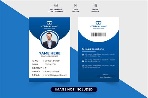 Company Identification Card Template Graphic by iftikharalam · Creative ...