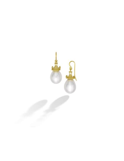 Pagoda Earrings in Pearl | Mish Fine Jewelry