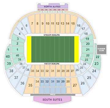 Autzen Stadium Seating Chart With Seat Numbers | Elcho Table