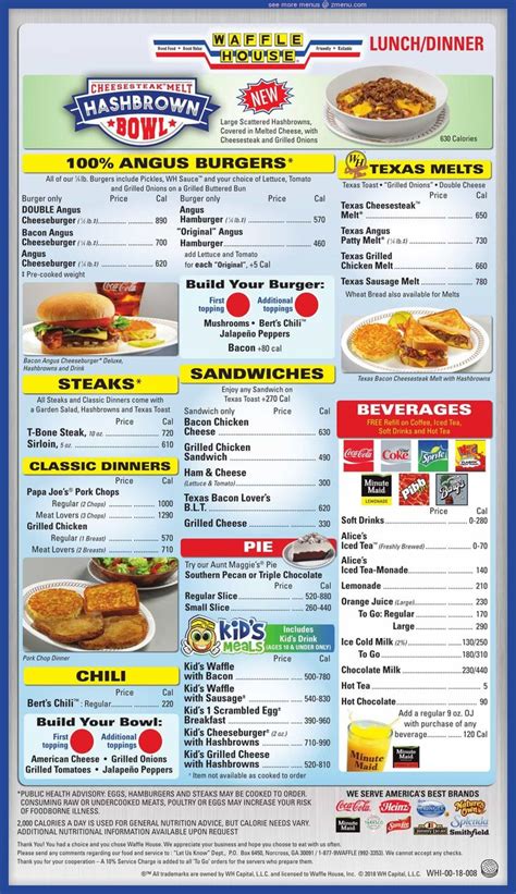 Online Menu of Waffle House Restaurant, Bartow, Florida, 33830 - Zmenu