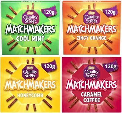 Matchmakers Quality Street 3,5,10 Packs 120g Chocolate Sticks Crunchy Christmas | eBay