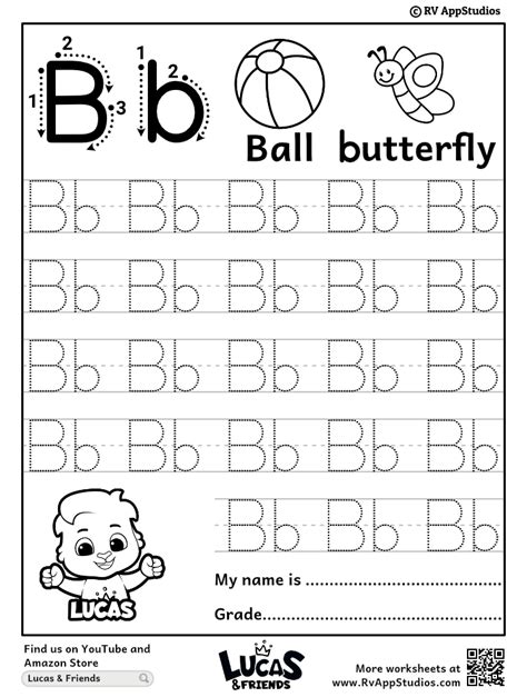 Alphabet Bb Letter | Printable Letter Bb Tracing Worksheets - Worksheets Library