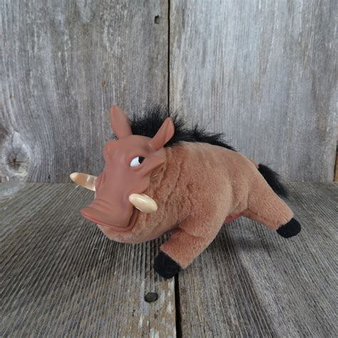 Vintage Pumba Warthog Plush Plastic Face Lion King Disney | Etsy