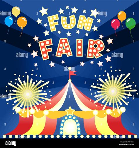 fun fair poster Stock Vector Image & Art - Alamy