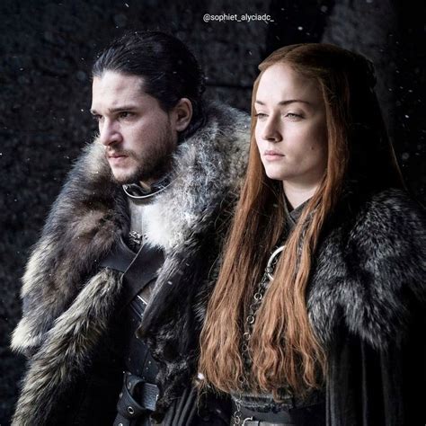 Jon Snow and Sansa Stark | Game of thrones, Film, Actrice