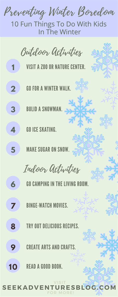 10 Fun Things To Do With Kids In The Winter - Preventing Winter Boredom